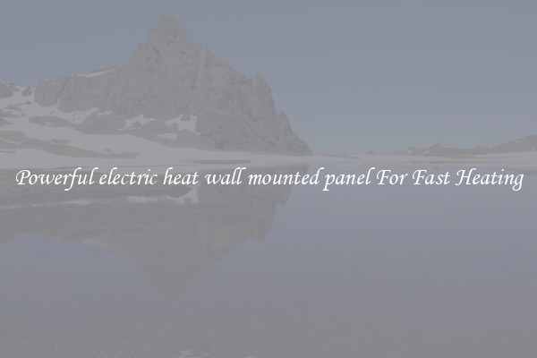 Powerful electric heat wall mounted panel For Fast Heating