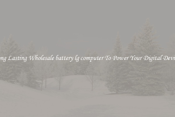 Long Lasting Wholesale battery lg computer To Power Your Digital Devices