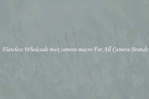 Flawless Wholesale max camera macro For All Camera Brands