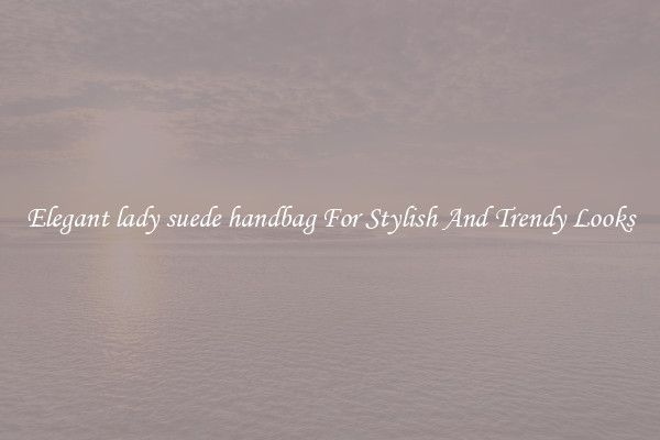 Elegant lady suede handbag For Stylish And Trendy Looks