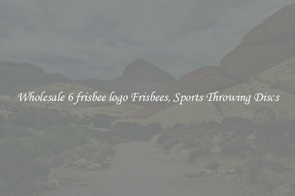 Wholesale 6 frisbee logo Frisbees, Sports Throwing Discs