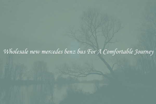 Wholesale new mercedes benz bus For A Comfortable Journey