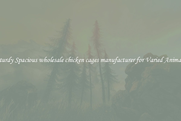 Sturdy Spacious wholesale chicken cages manufacturer for Varied Animals