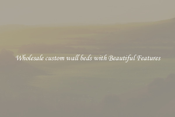 Wholesale custom wall beds with Beautiful Features