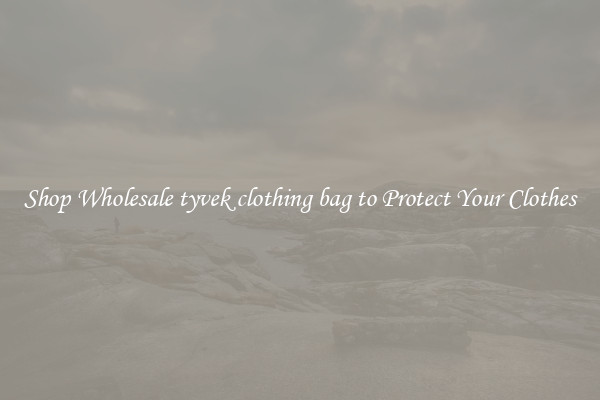 Shop Wholesale tyvek clothing bag to Protect Your Clothes