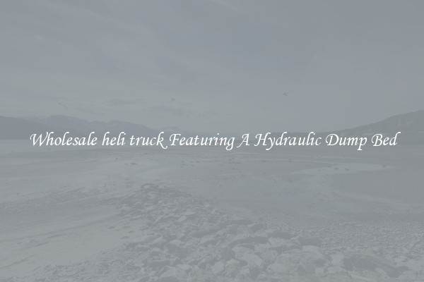 Wholesale heli truck Featuring A Hydraulic Dump Bed
