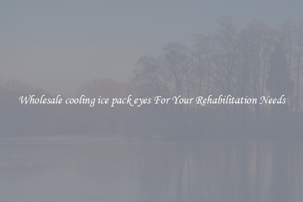 Wholesale cooling ice pack eyes For Your Rehabilitation Needs