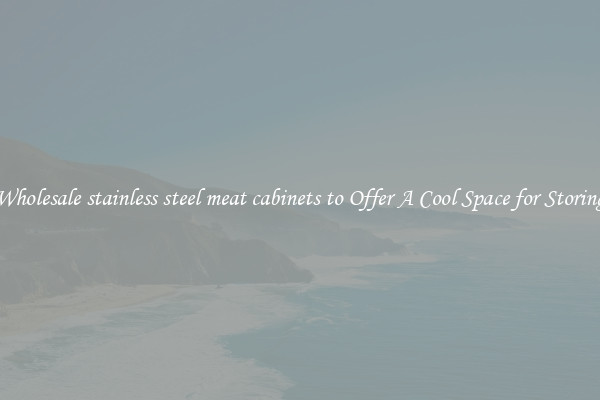 Wholesale stainless steel meat cabinets to Offer A Cool Space for Storing