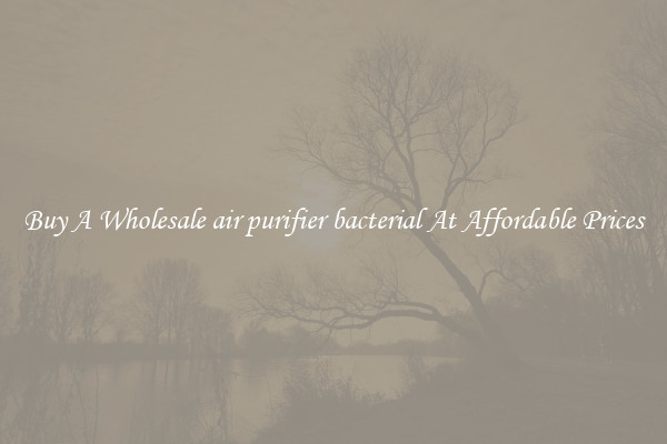 Buy A Wholesale air purifier bacterial At Affordable Prices