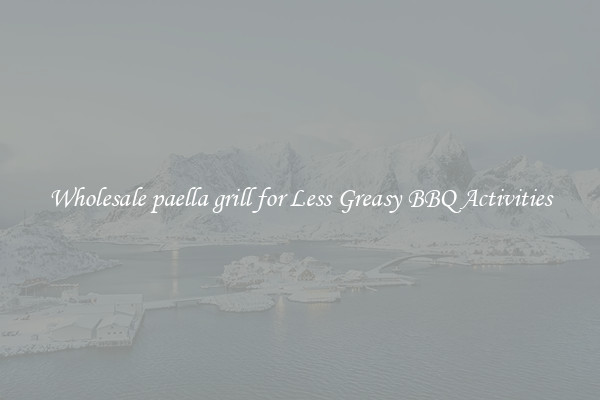 Wholesale paella grill for Less Greasy BBQ Activities